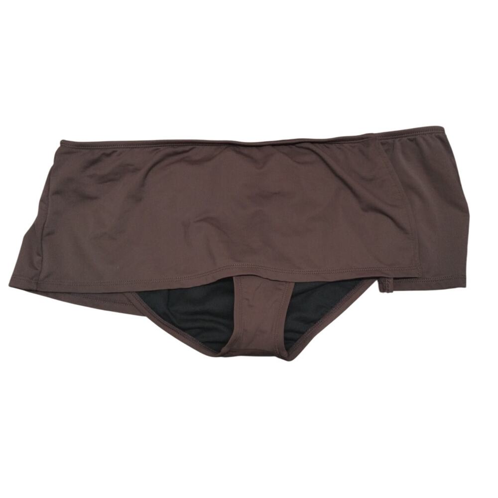 RealTree NWT Size 14 Brown Skirted Swimsuit Separates Bathing Suit Bottom